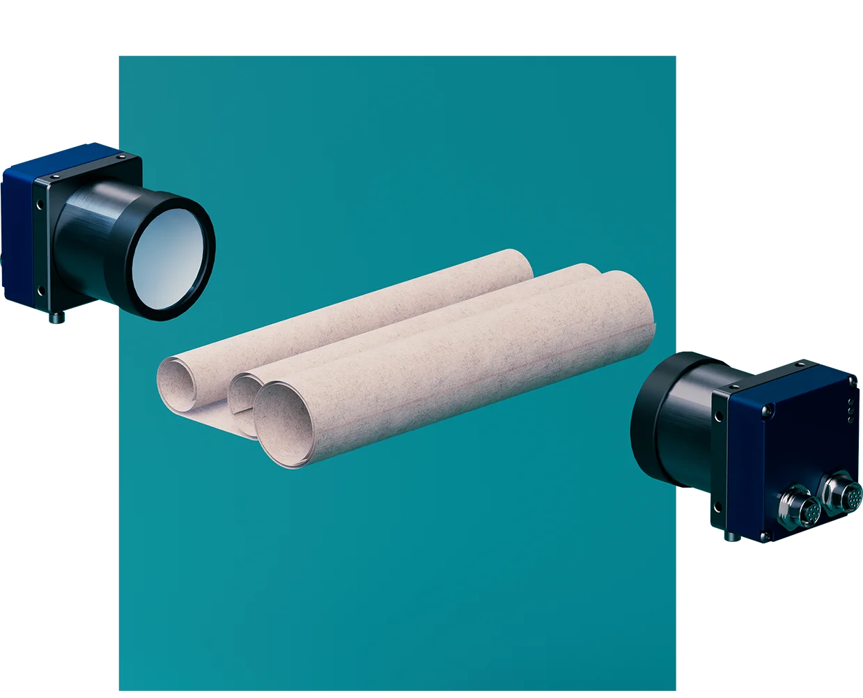 Pulp and paper inspection concept with Teledyne cameras